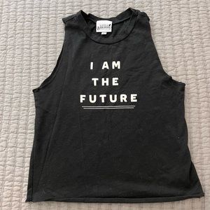 Little Baberham girls muscle tank “I am the future”